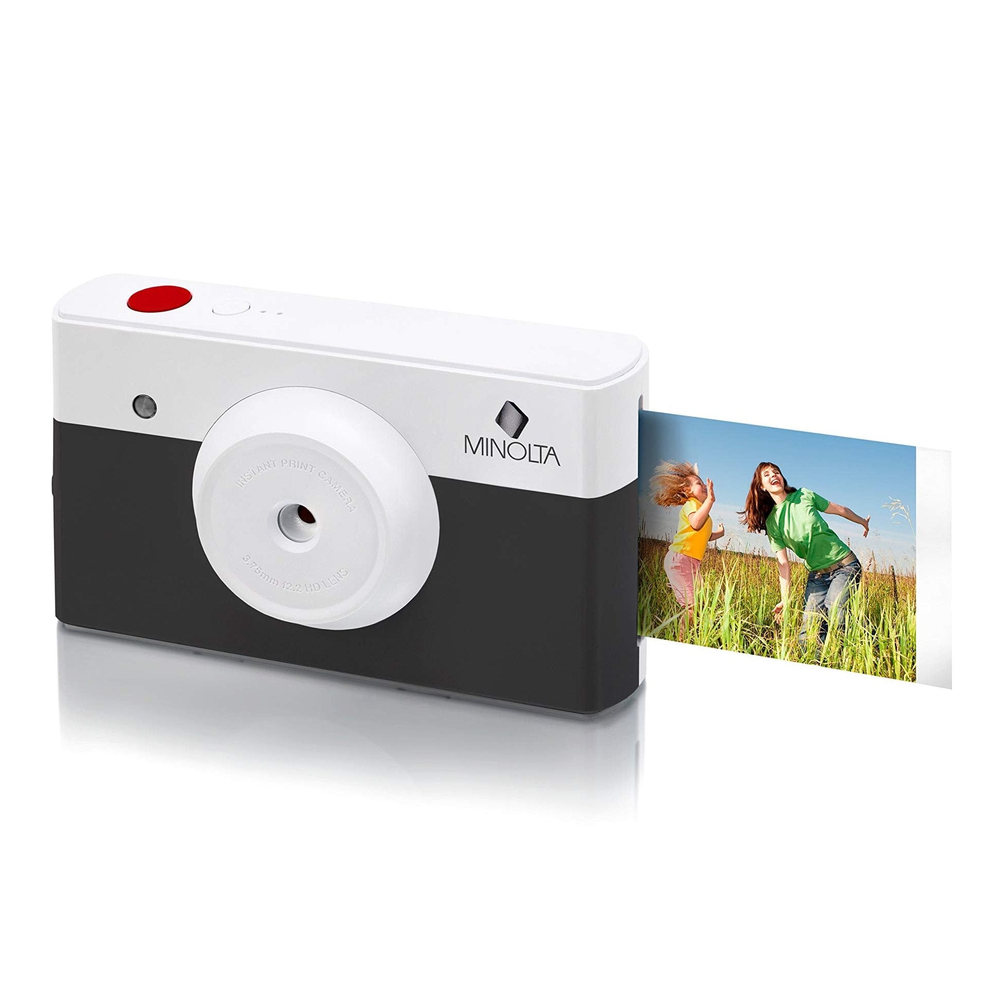 Minolta MNCP10-CH Instapix 2 in 1 Instant Print Digital Camera & Bluetooth Printer, Charcoal Minolta