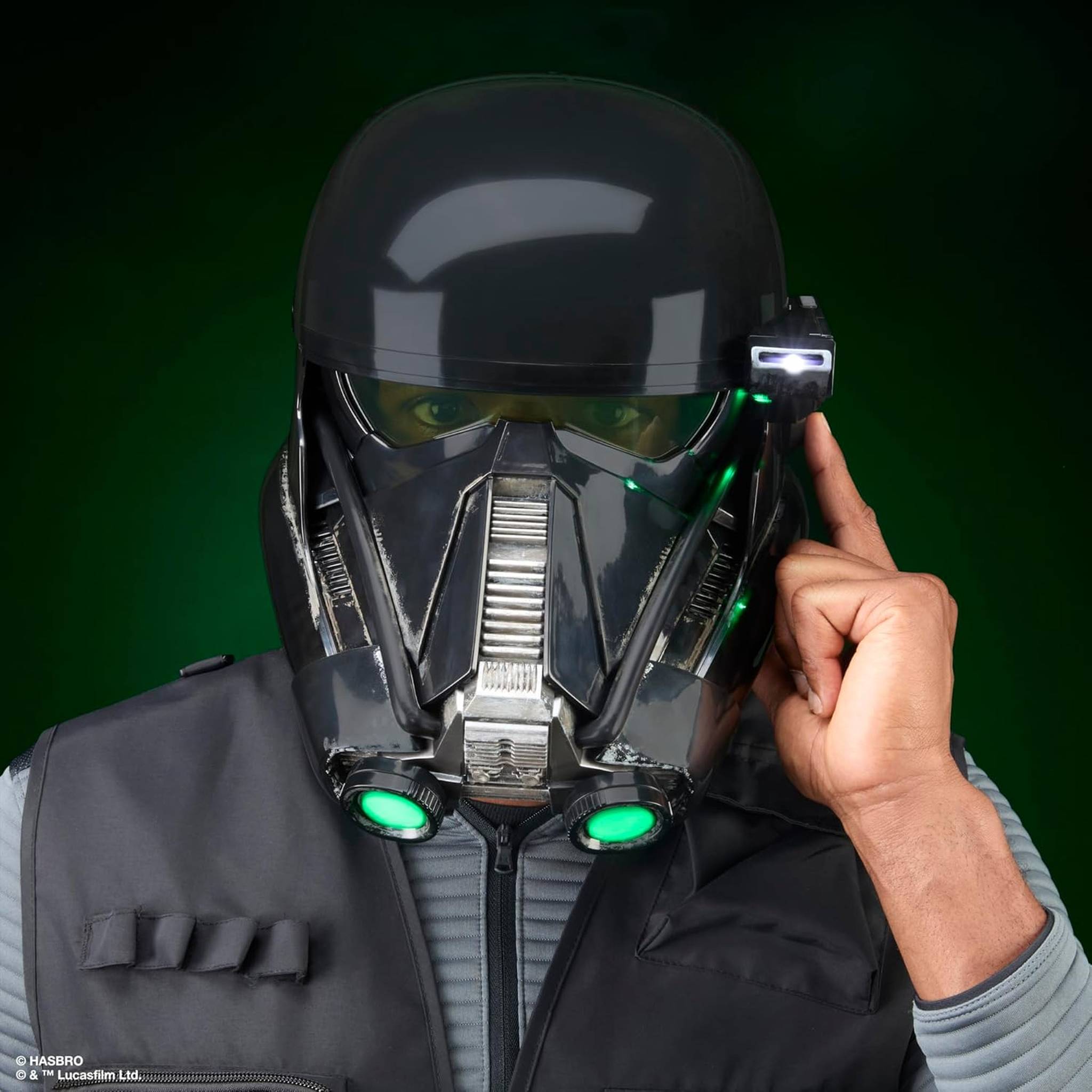 STAR WARS The Black Series Imperial Death Trooper Premium Electronic Helmet, Rogue One: A Story Roleplay Item for Ages 14 and Up