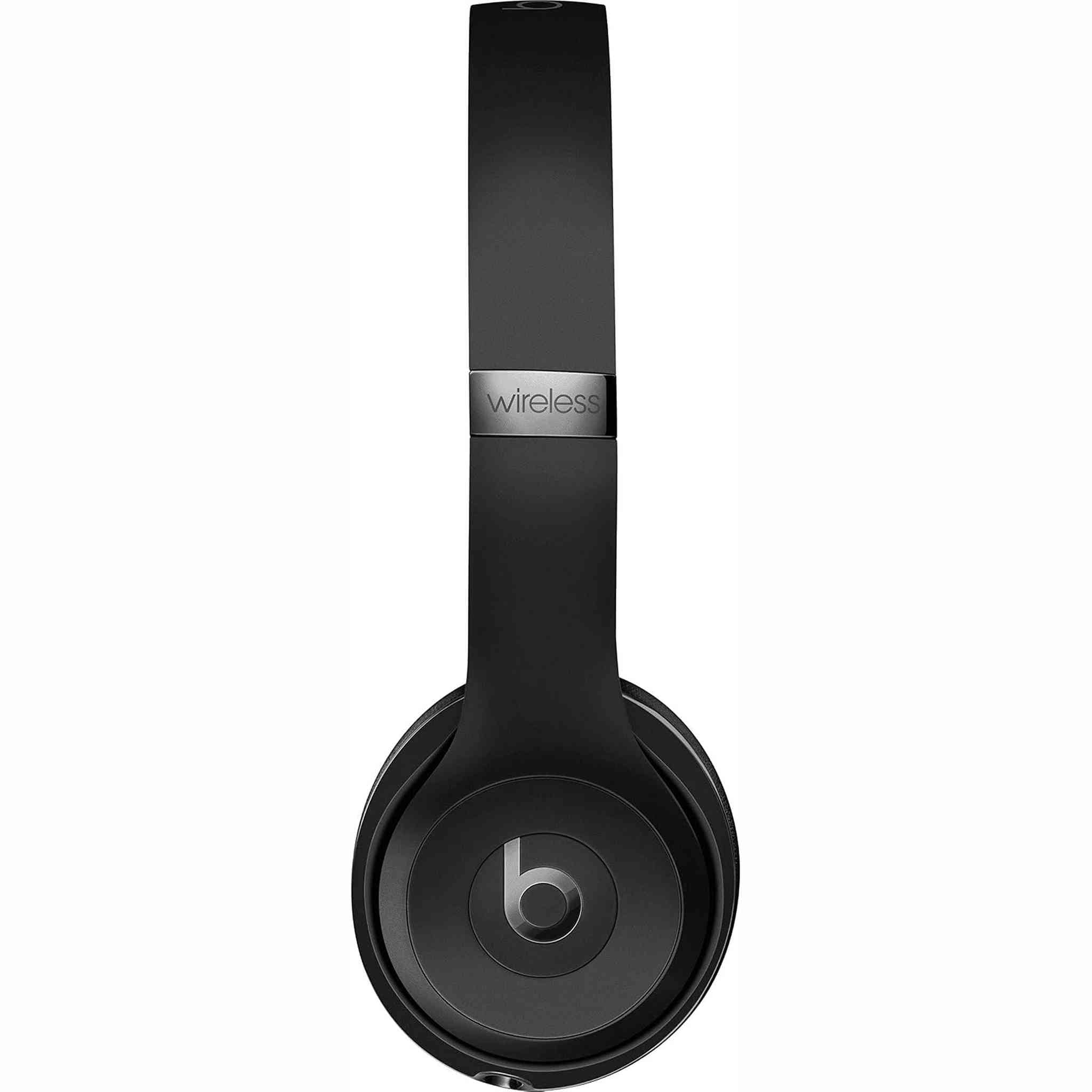 Beats by Dre - Beats Solo3 Wireless On-Ear Headphones - Black Starter Bundle