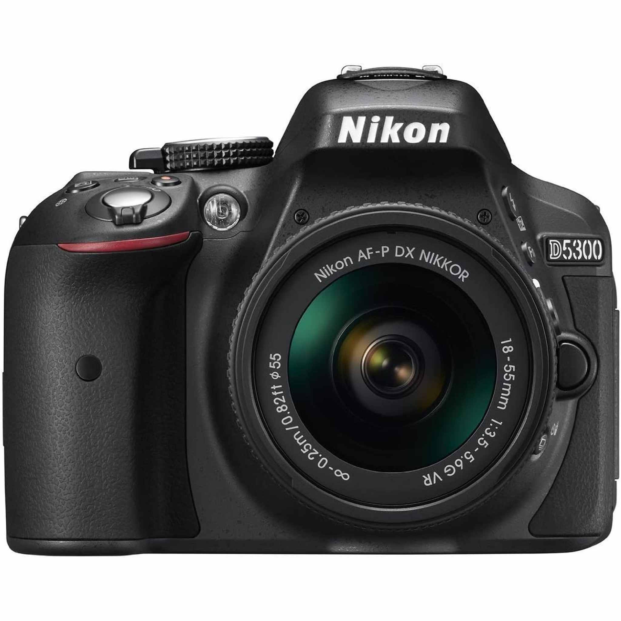 Nikon D5300 Digital Camera with 18-55mm Lens Black, 1519 + 64GB SD Card Intl Nikon