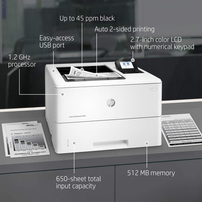 HP Laserjet Enterprise M507dn with One-Year, Next-Business Day, Onsite Warranty 1PV87A