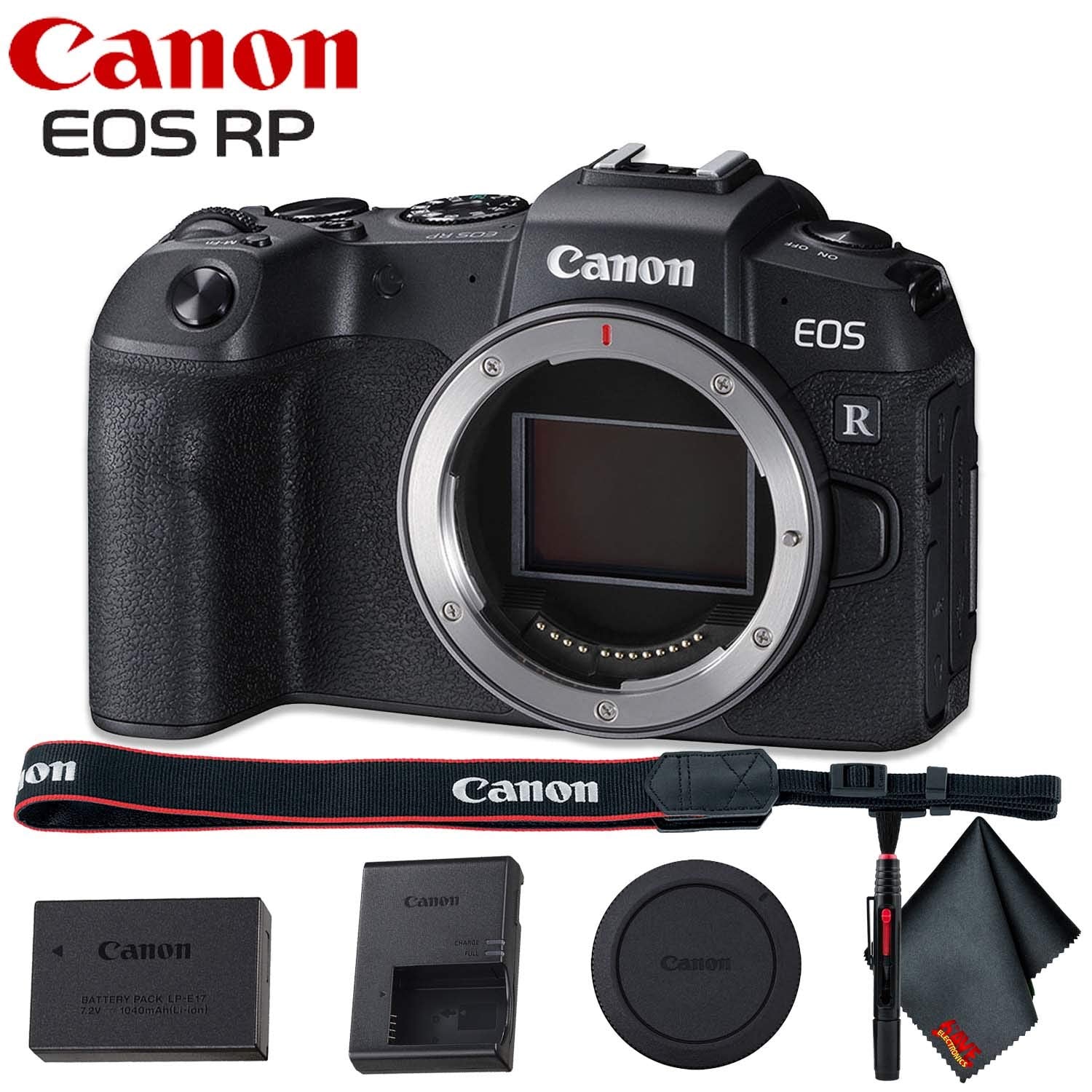 Canon EOS RP Mirrorless Digital Camera (Body Only) - Includes - Cleaning Kit Bundle