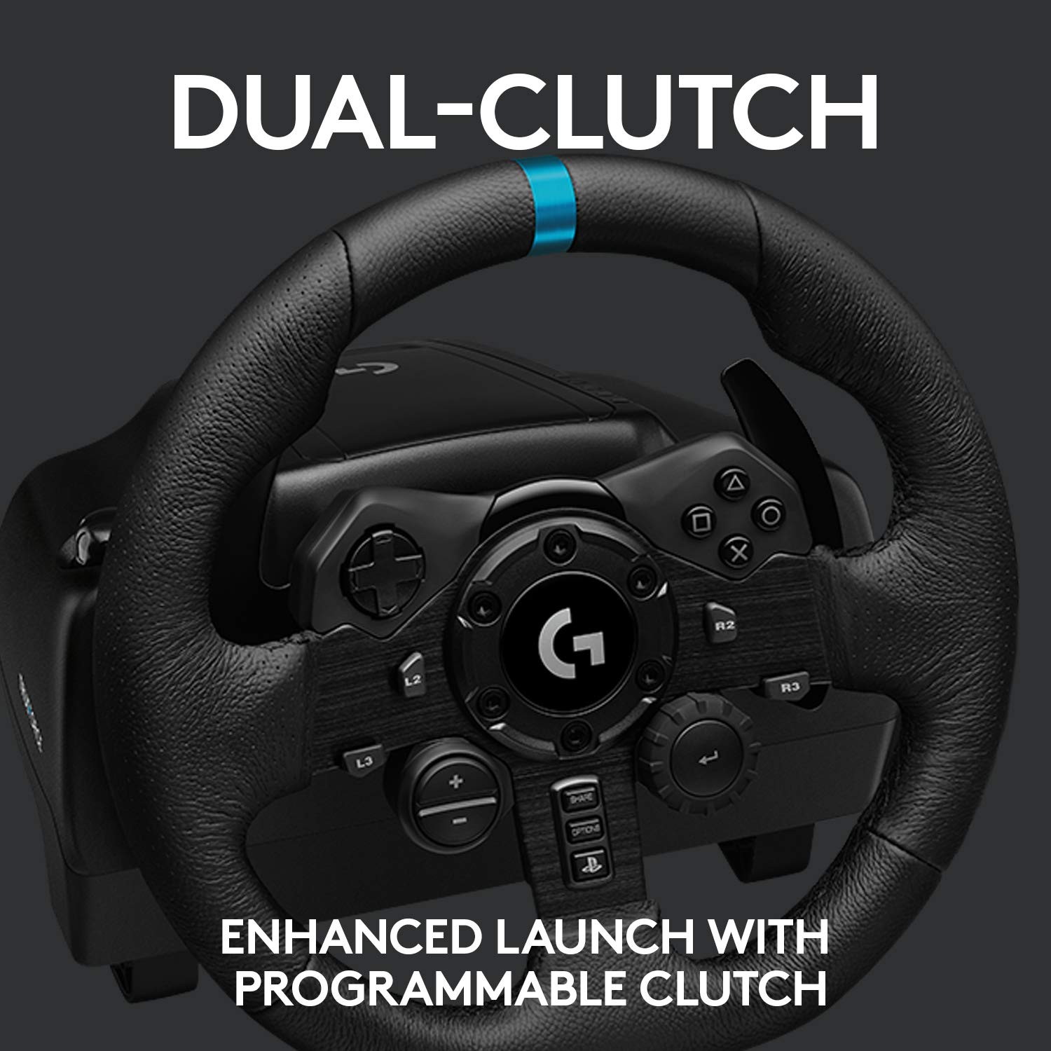 Logitech G923 Racing Wheel and Pedals For PC, PS4, PS5 with Accessories