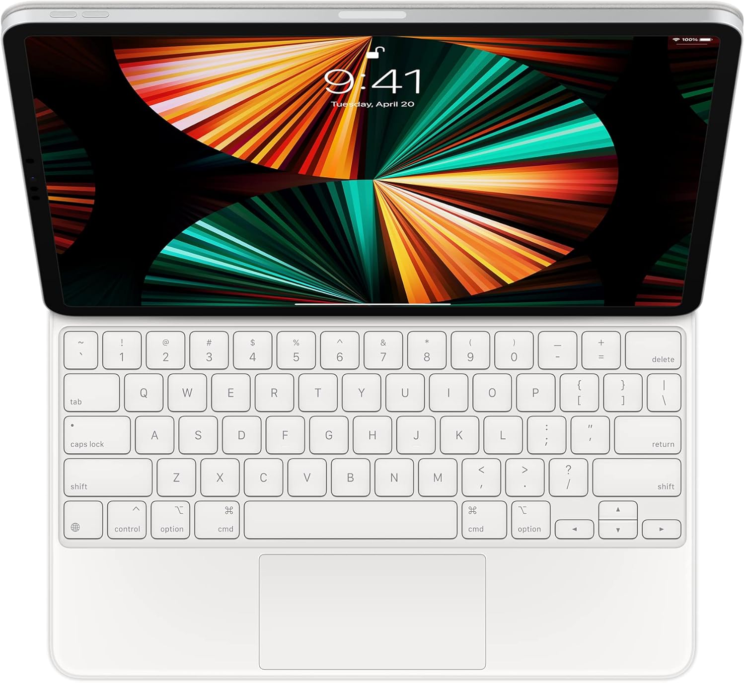 Apple Magic Keyboard: iPad Keyboard and case for iPad Pro 12.9‑inch 3rd, 4th, 5th and 6th Generation , Great Typing Experience, Built-in trackpad, US English - White