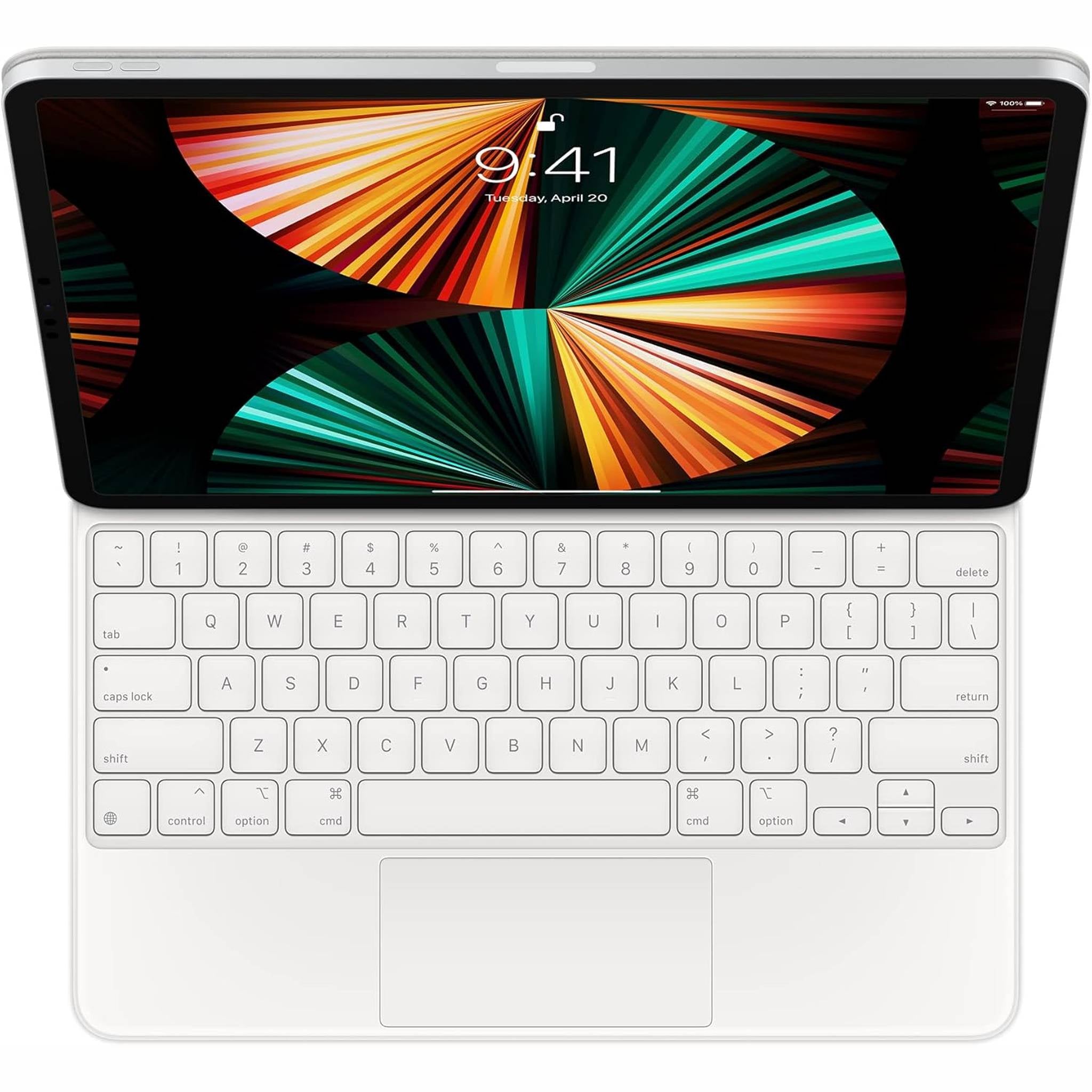Apple Magic Keyboard: iPad Keyboard and case for iPad Pro 12.9‑inch 3rd, 4th, 5th and 6th Generation , Great Typing Experience, Built-in trackpad, US English - White
