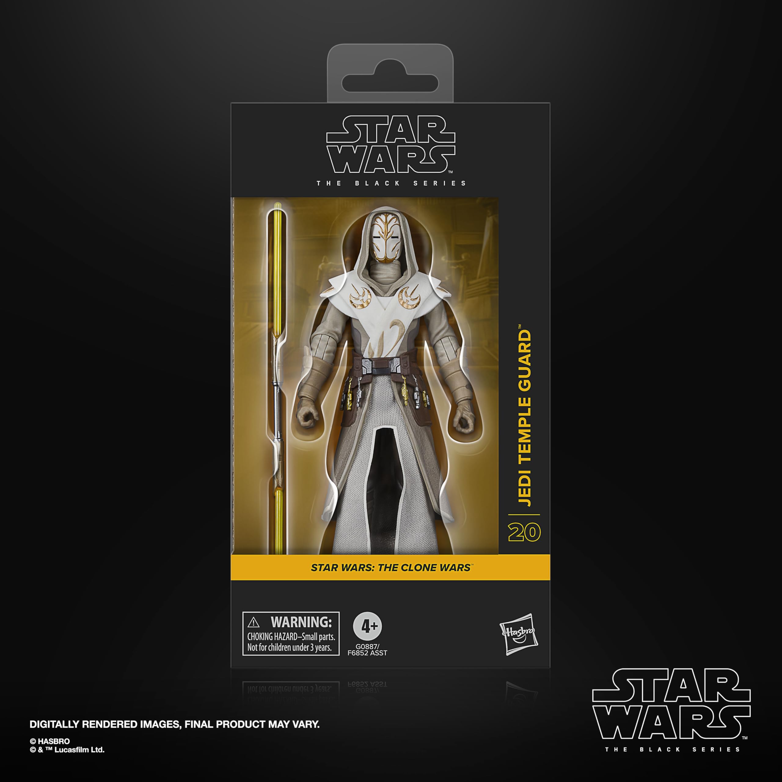 STAR WARS The Black Series Jedi Temple Guard, The Clone Wars Premium Collectible 6 Inch Action Figure