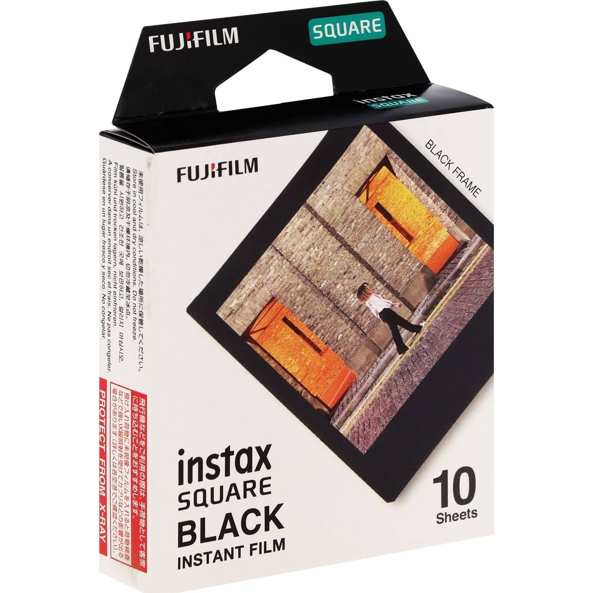 Fujifilm Instax Square Black Film - 10 Exposures instax
