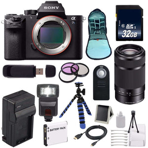 Sony Alpha a7S II a7S Mark II a7SII ILCE7SM2/B Mirrorless Digital Camera International Model + Sony E 55-210mm f/4.5-6 Lens Supreme Bundle Sony