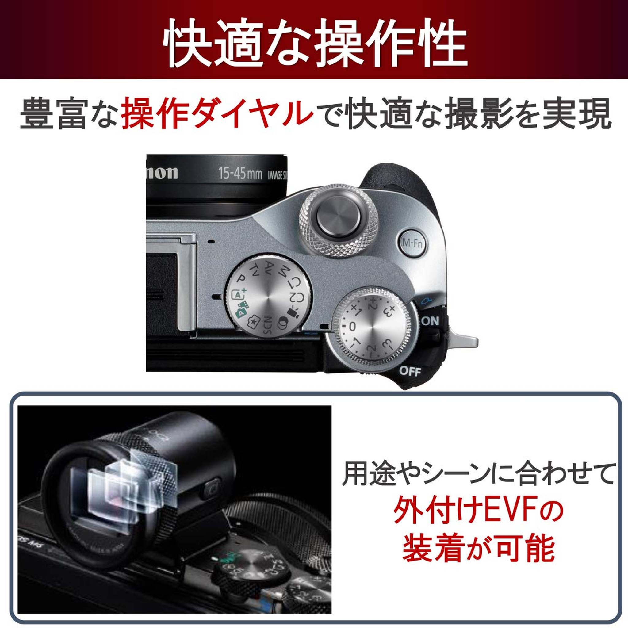 Canon mirrorless Single-Lens Camera EOS M6 Lens Kit Silver EF-M15-45mm F3.5-6.3 is STM- International Version No Warranty Canon
