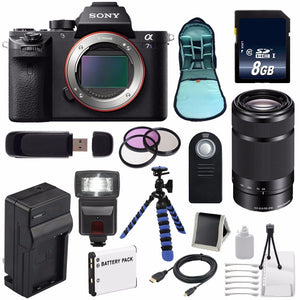 Sony Alpha a7S II a7S Mark II a7SII ILCE7SM2/B Mirrorless Digital Camera International Model + Sony E 55-210mm f/4.5-6