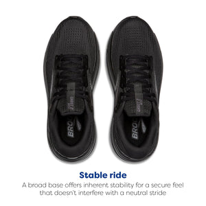 Brooks Women’s Ghost Max 2 Neutral Running & Walking Shoe - Black/Black/Ebony - 8.5 Medium