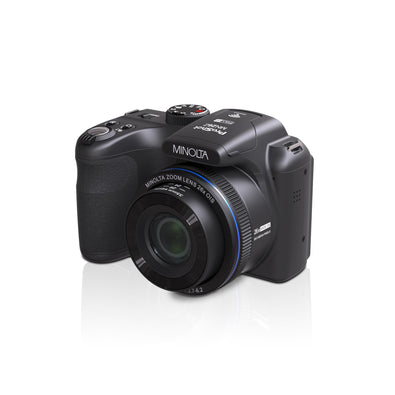 Minolta 20 Mega Pixels 26x Optical Zoom Digital Camera with 1080p FHD Video, Black