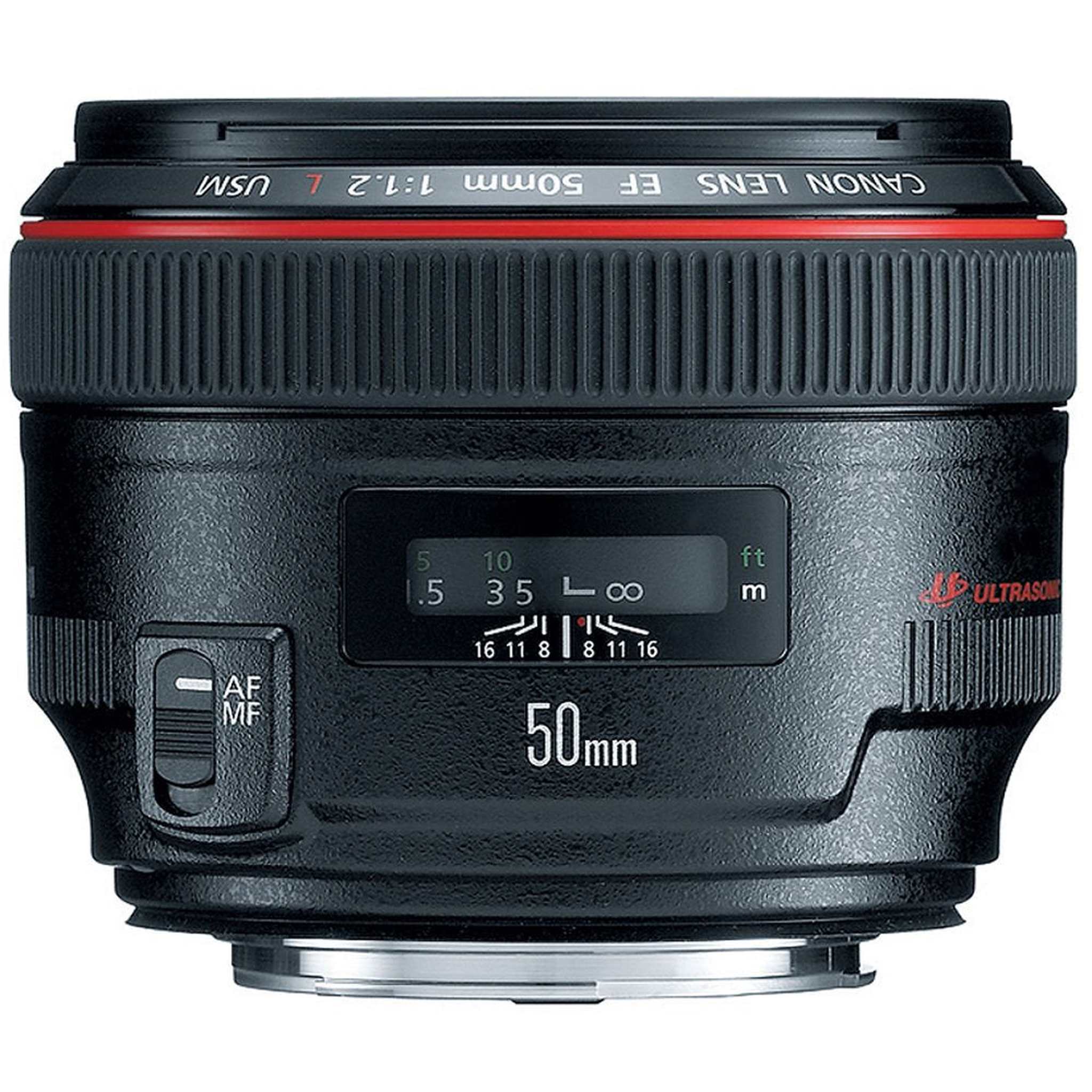 Canon EF 50mm f/1.2L USM Lens International Version Professional Accessory Combo - Used Canon