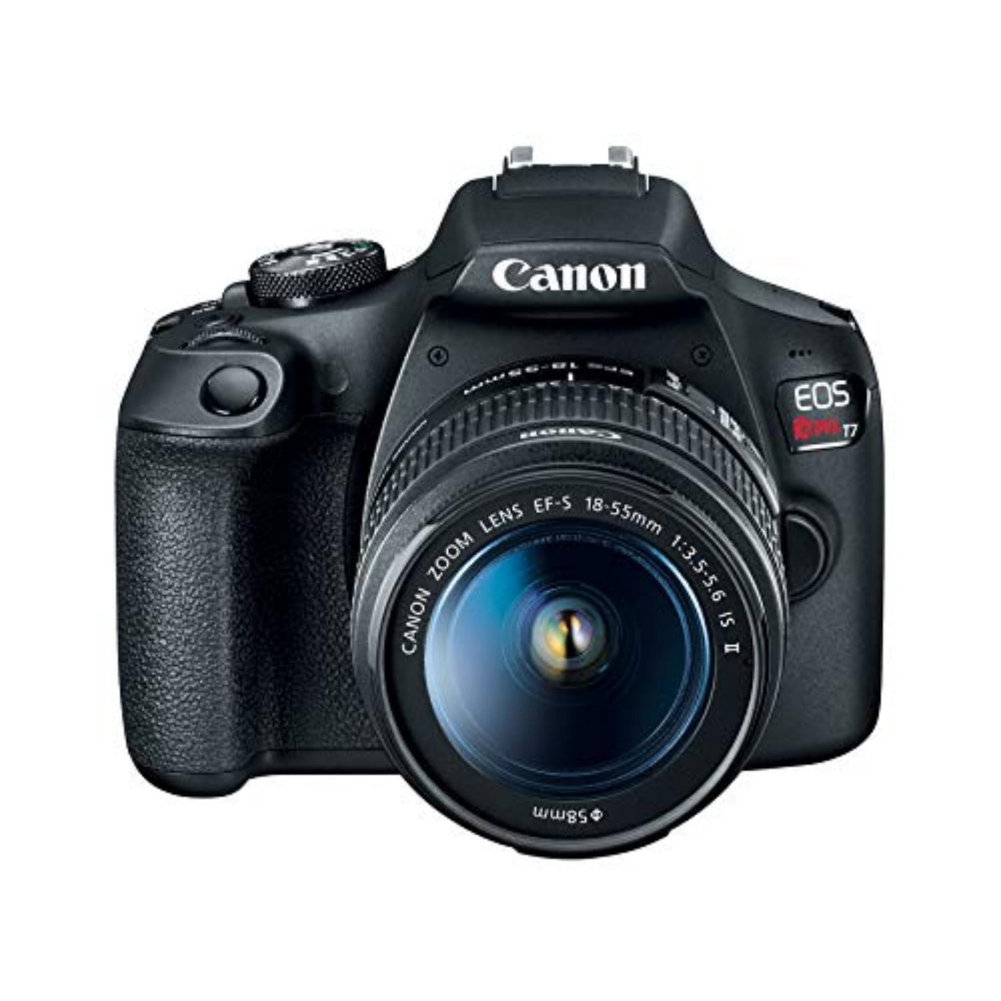 Canon EOS Rebel T7 DSLR Camera EF-S 18-55mm f/3.5-5.6 is II Lens Kit, 24.1 Megapixel CMOS APS-C Sensor, Full HD Videos, Built-in Wi-Fi, Beginner Photographers, Digital Camera, Black