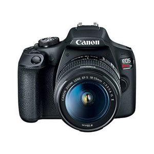 Canon EOS Rebel T7 DSLR Camera EF-S 18-55mm f/3.5-5.6 is II Lens Kit, 24.1 Megapixel CMOS APS-C Sensor, Full HD Videos, Built-in Wi-Fi, Beginner Photographers, Digital Camera, Black
