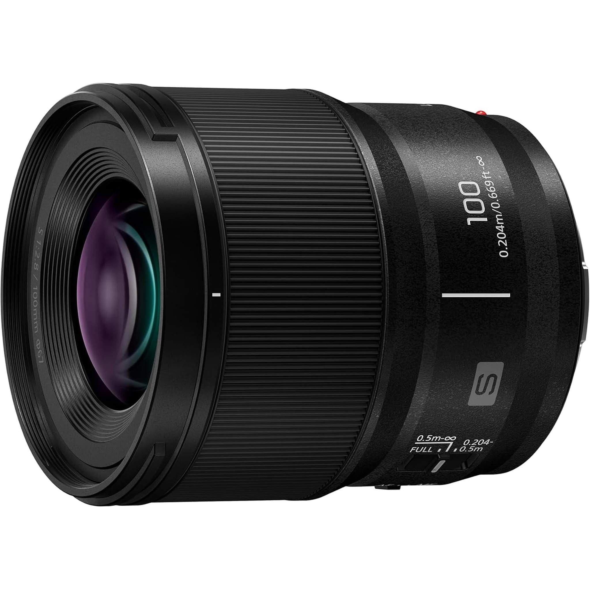 Panasonic LUMIX Full Frame Camera Lens, S 100mm F2.8 Macro - S-E100