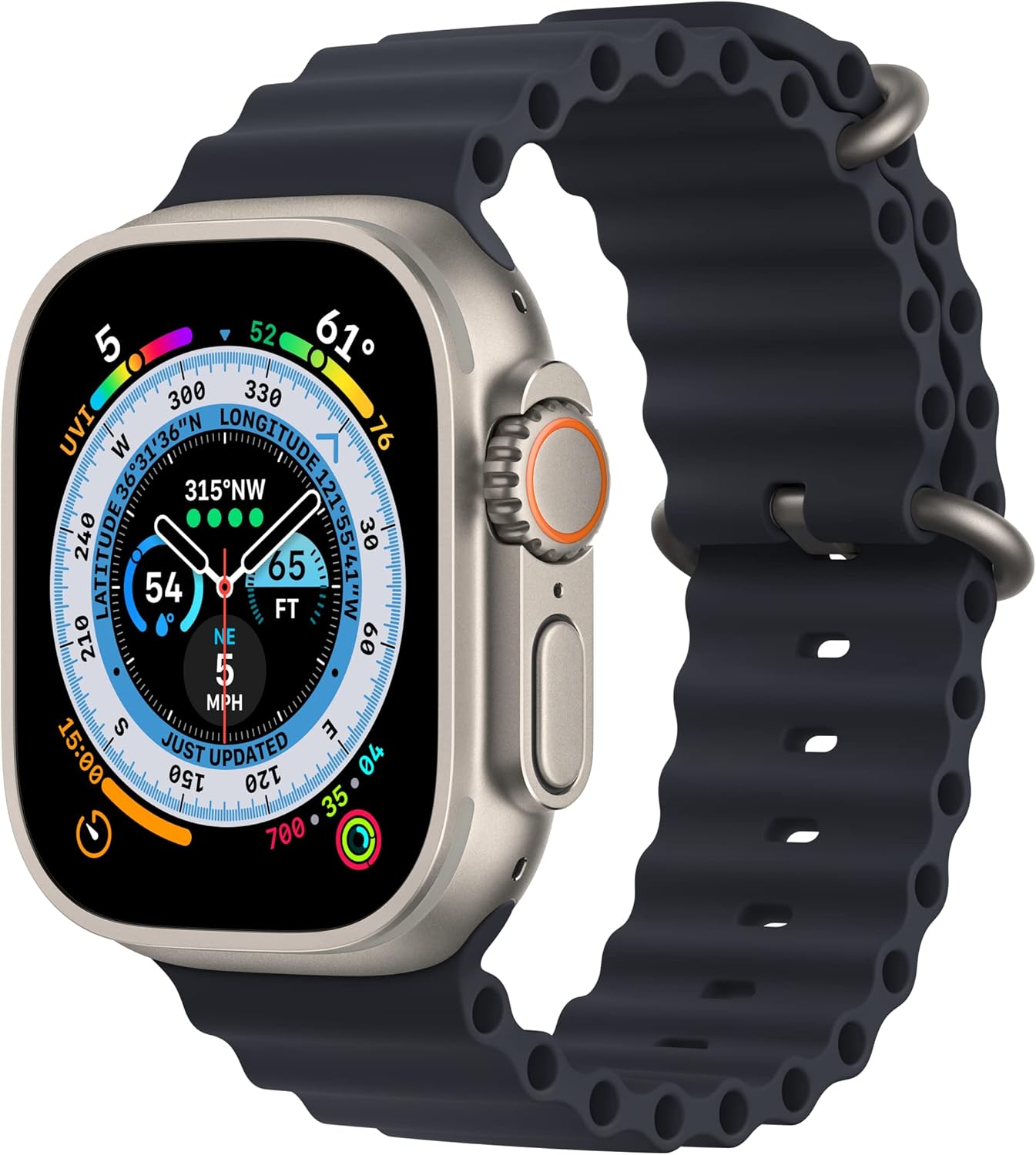 Apple Watch Band - Ocean Band 49mm - Midnight - Extension