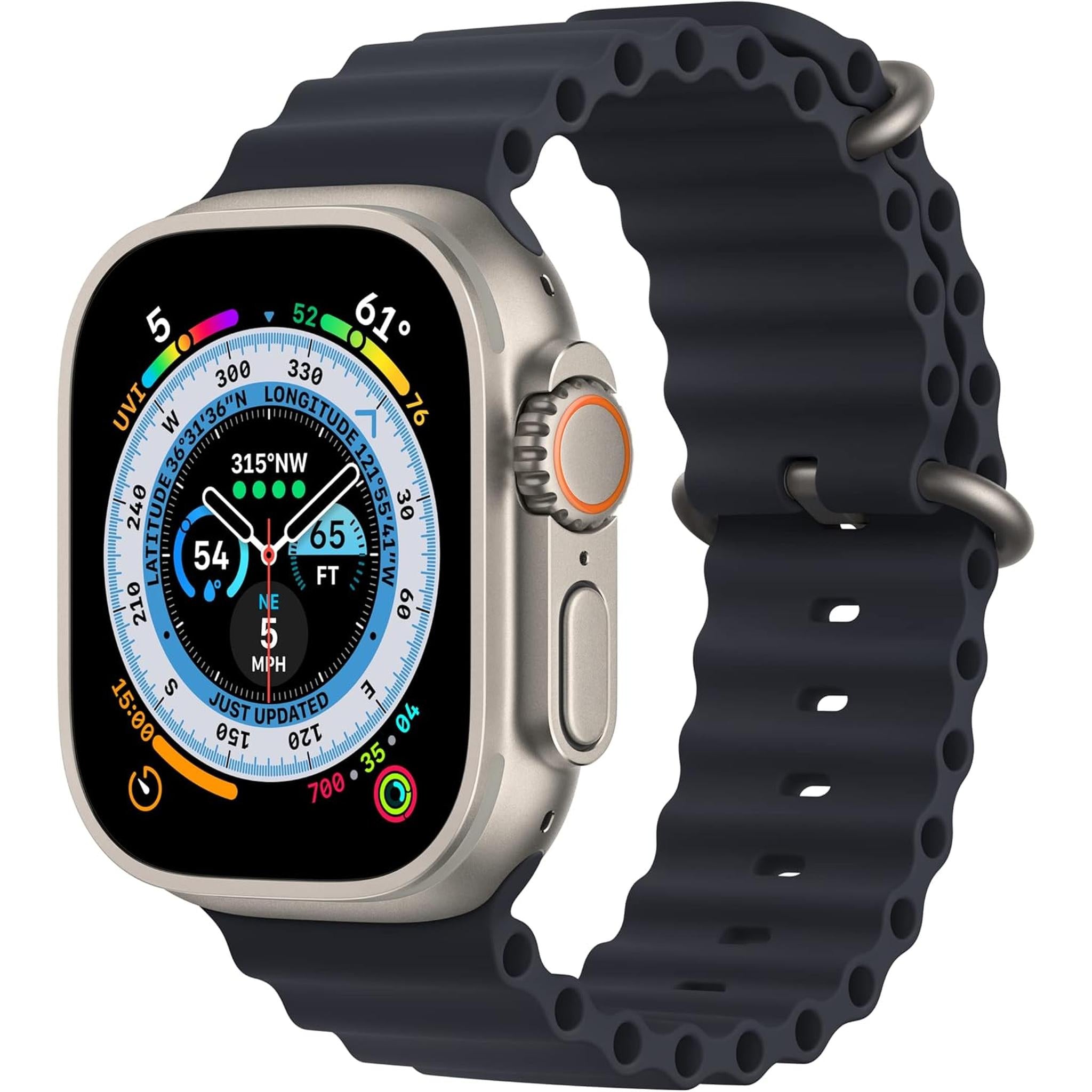 Apple Watch Band - Ocean Band 49mm - Midnight - Extension Apple