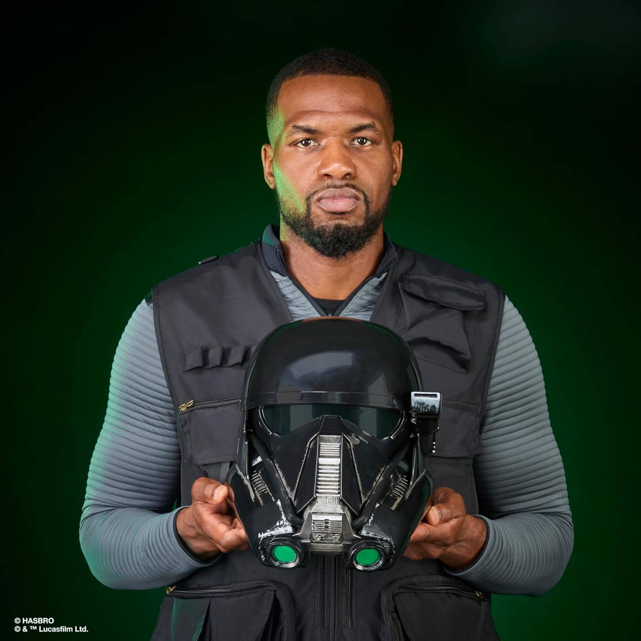 STAR WARS The Black Series Imperial Death Trooper Premium Electronic Helmet, Rogue One: A Story Roleplay Item for Ages 14 and Up