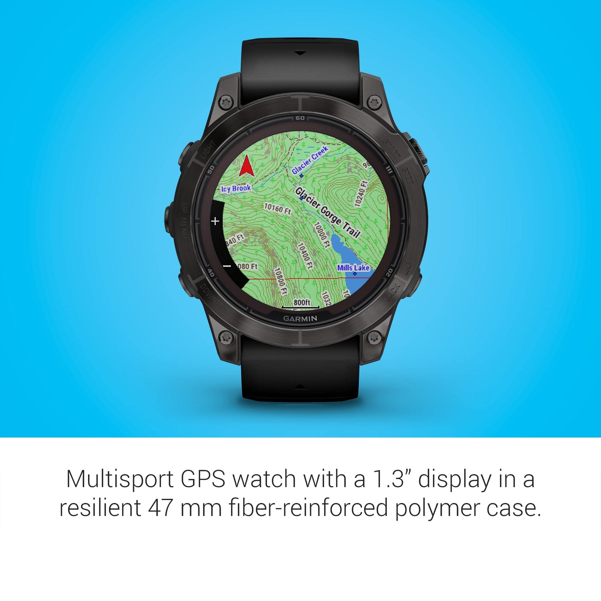 Garmin fēnix 7 Pro Sapphire Solar, Multisport GPS Smartwatch, Built-in Flashlight, Solar Charging Capability, Black Garmin