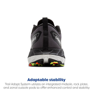 Brooks Men’s Cascadia 18 GTX Waterproof Mountain Trail Running Shoe - Blackened Pearl/Black/Tomato - 10 Medium