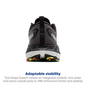 Brooks Men’s Cascadia 18 GTX Waterproof Mountain Trail Running Shoe - Blackened Pearl/Black/Tomato - 10.5 Medium