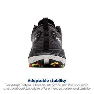 Brooks Men’s Cascadia 18 GTX Waterproof Mountain Trail Running Shoe - Blackened Pearl/Black/Tomato - 9.5 Medium
