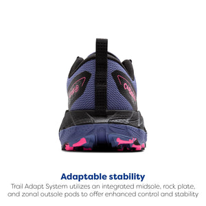 Brooks Women’s Cascadia 18 GTX Waterproof Mountain Trail Running Shoe - Grey Blue/Black/Pink - 10 Medium