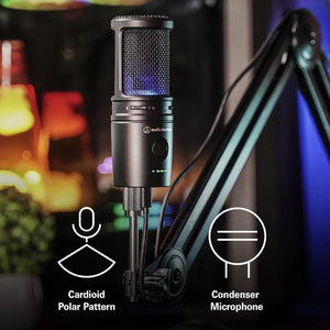 Audio Technica AT2020USBXP USB Condenser Mic, with DSP,Black Audio-Technica