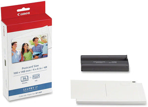 Canon Selphy CP 400 - 7737A001 / KP-36IP - Color Ink Cartridge + 36 4x6 Sheets