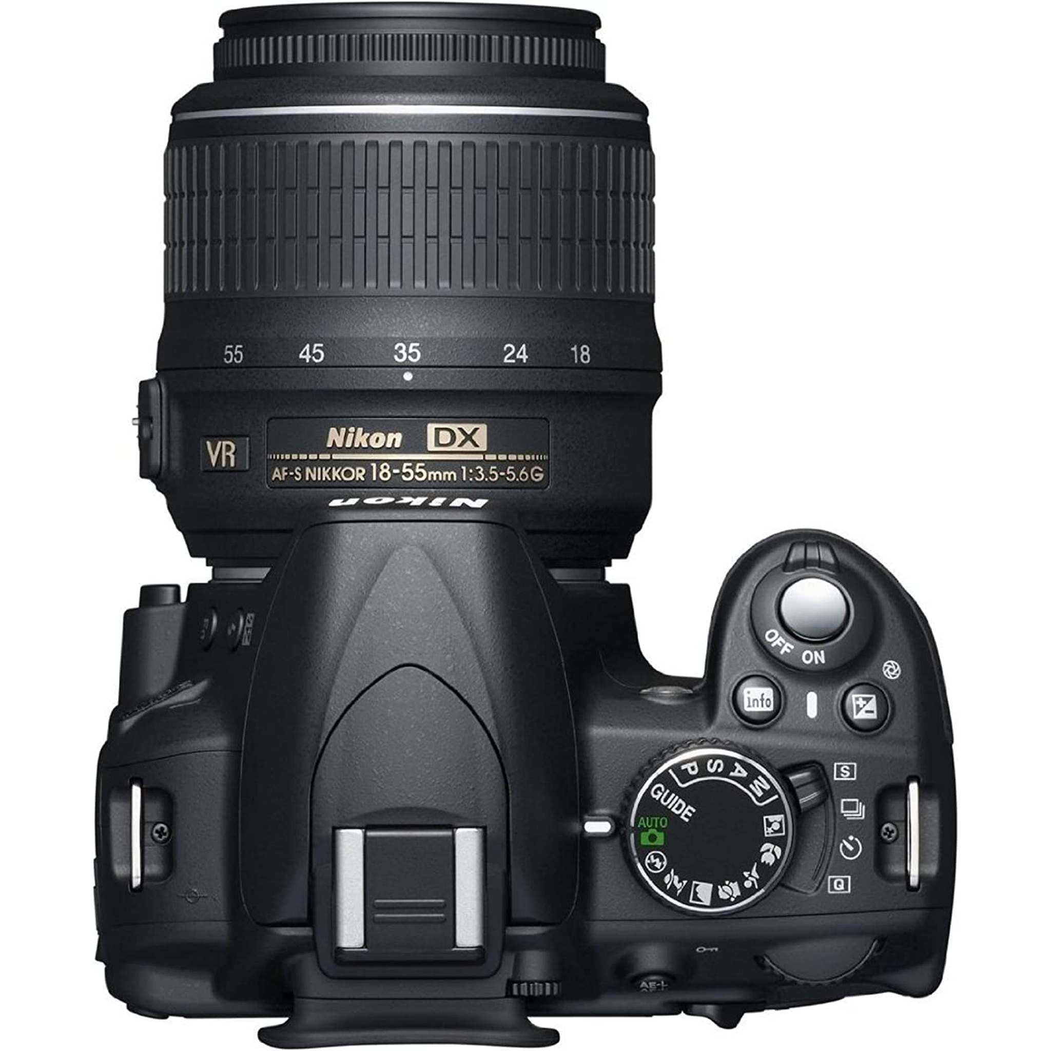 Nikon D3100 14.2MP Digital Camera + AF-S DX 18-55mm f/3.5-5.6 VR Lens - Black - Like New Nikon