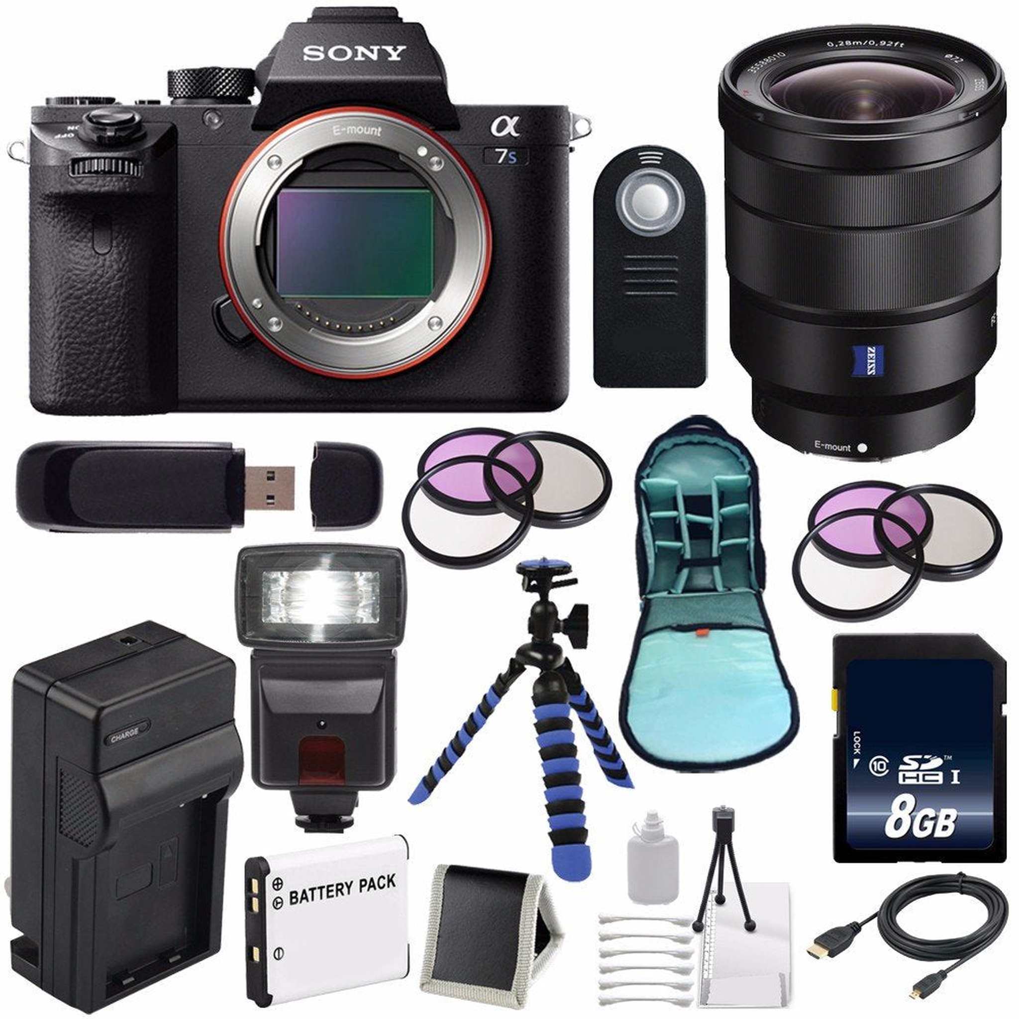 Sony Alpha a7S II a7S Mark II a7SII ILCE7SM2/B Mirrorless Digital Camera International Model + Vario-Tessar T FE 16-35