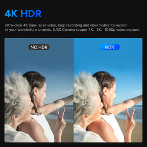 SJCAM SJ20 Action Camera 4K 20MP HDR Camera with Dual Lens,Dual Screen,Dual Batteries. f2.0/f1.3 Dual Sensor, Low Light Night Vision Camera,Stabilization 2.0 5G WiFi Cam,131ft Under-Waterproof Camera