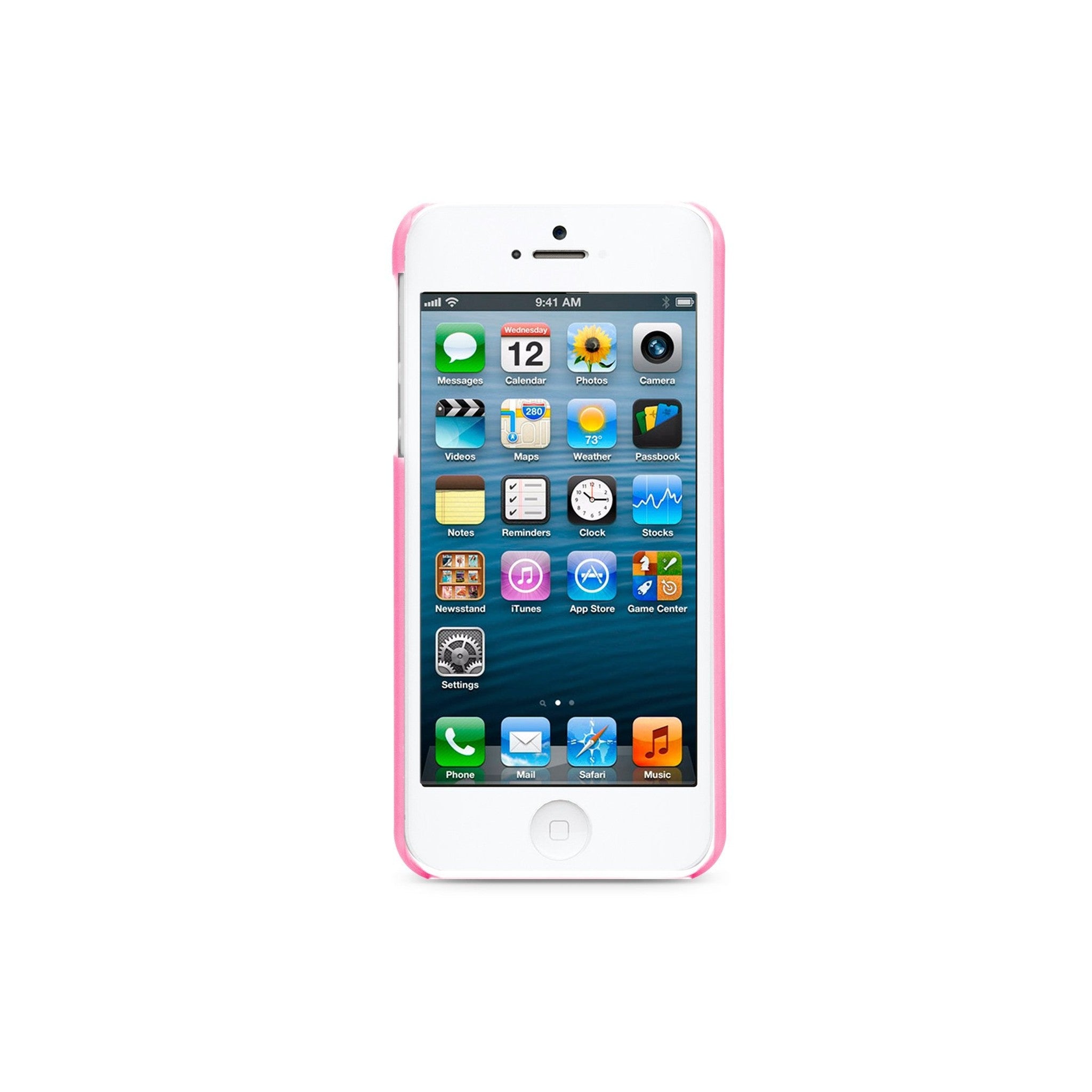 iLuv ICA7H305PNK Overlay Translucent Hardshell Case for Apple iPhone 5 and iPhone 5S - 1 Pack - Retail Packaging - Pink
