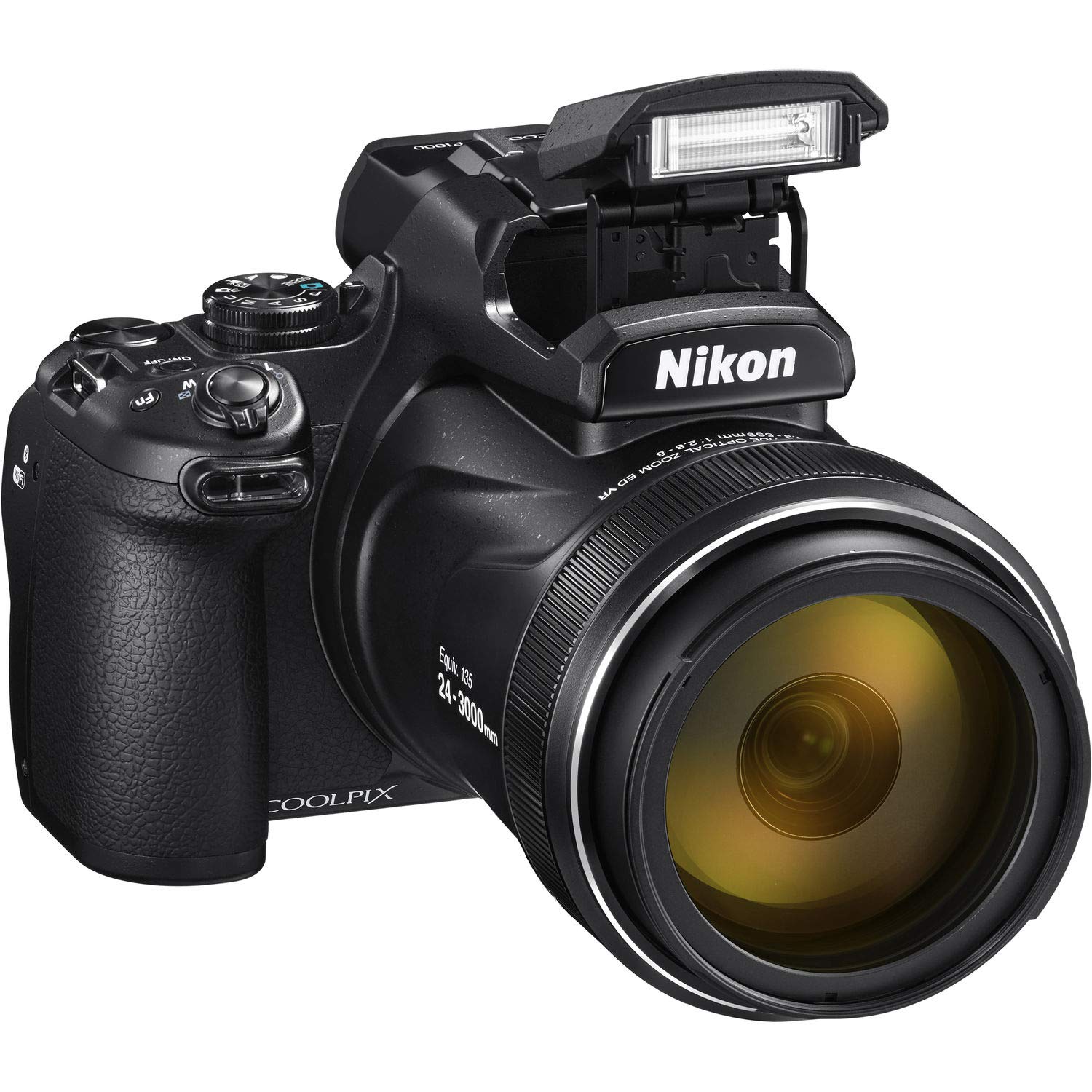 Nikon COOLPIX P1000 Digital Camera + 64GB Sandisk Extreme Memory Card Base Bundle International Model