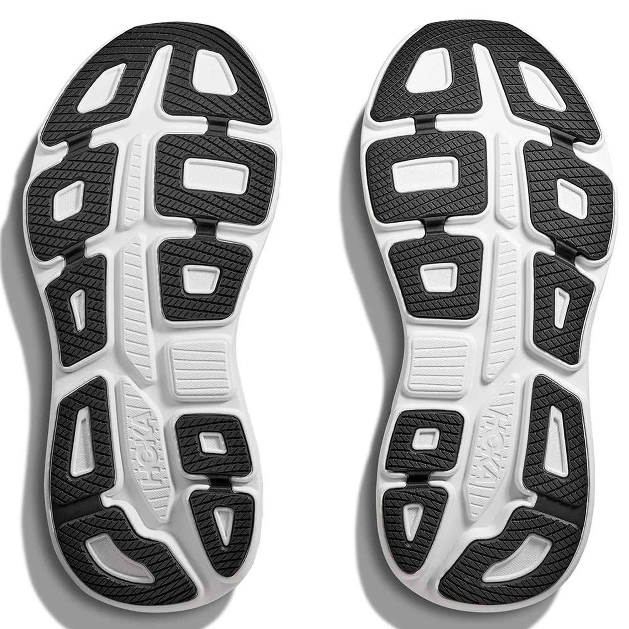 Hoka Men's Bondi 9 Sneaker, Black/White, 7.5
