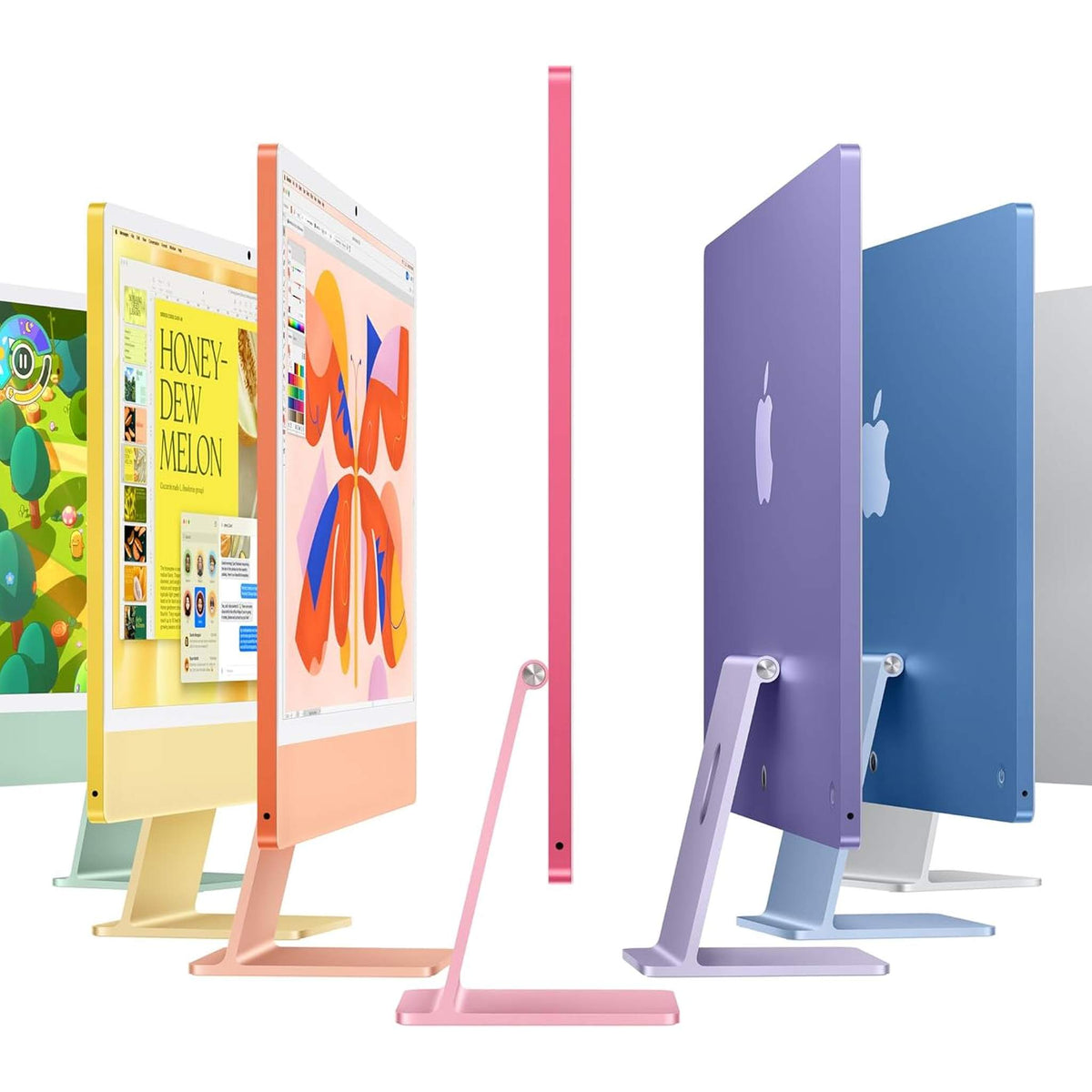 Apple 2024 iMac All-in-One Desktop Computer with M4 chip with 10-core CPU and 10-core GPU: Built for Apple Intelligence, 24-inch Retina Display, 16GB Unified Memory, 256GB SSD Storage; Silver - Reconditioned