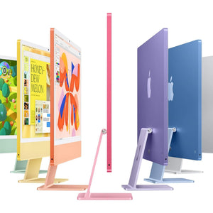Apple 2024 iMac All-in-One Desktop Computer with M4 chip with 10-core CPU and 10-core GPU: Built for Apple Intelligence, 24-inch Retina Display, 16GB Unified Memory, 256GB SSD Storage; Silver - Reconditioned