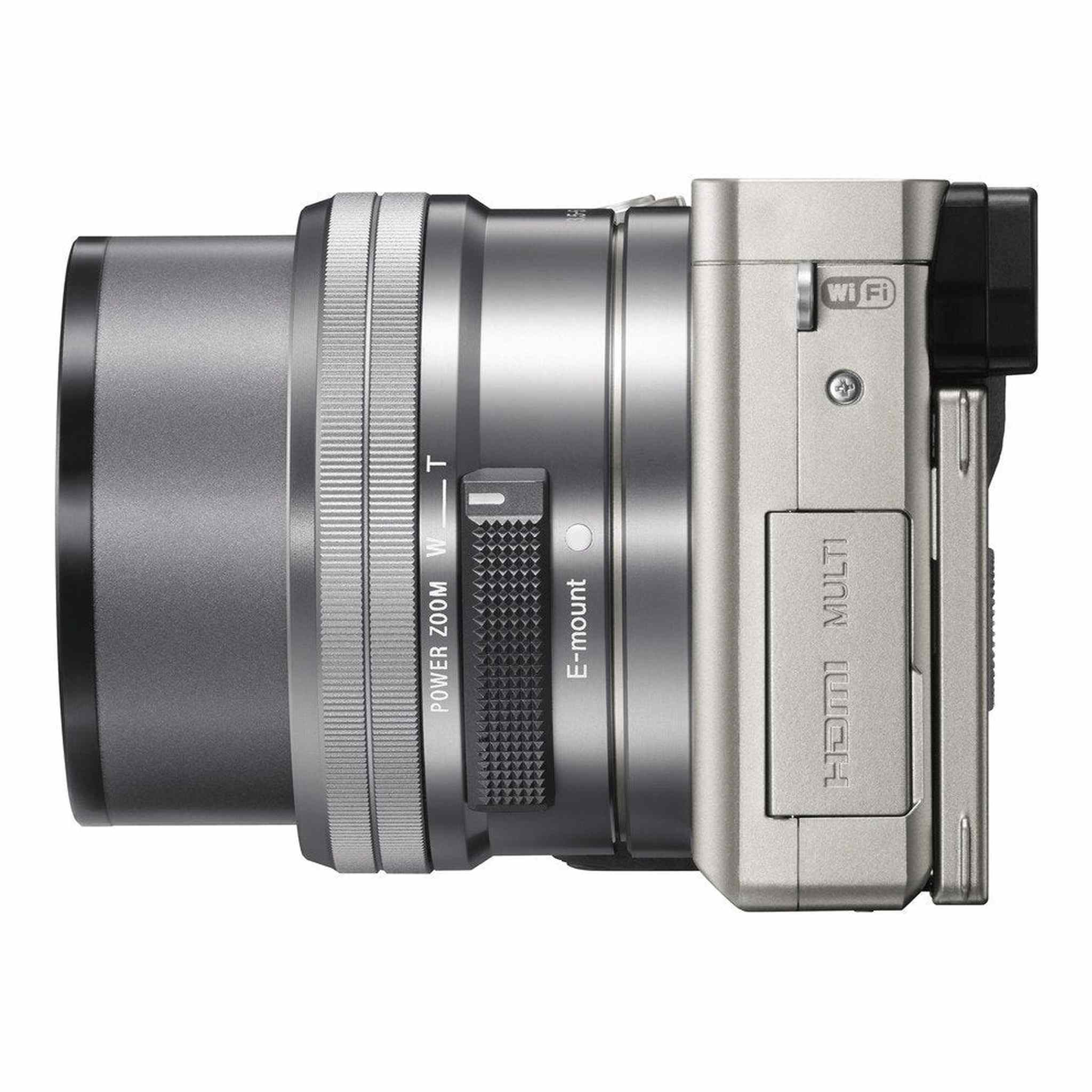 Sony Alpha a6000 Mirrorless Digital Camera with 16-50 mm Lens 24.3MP Silver Renewed - Reconditioned Sony