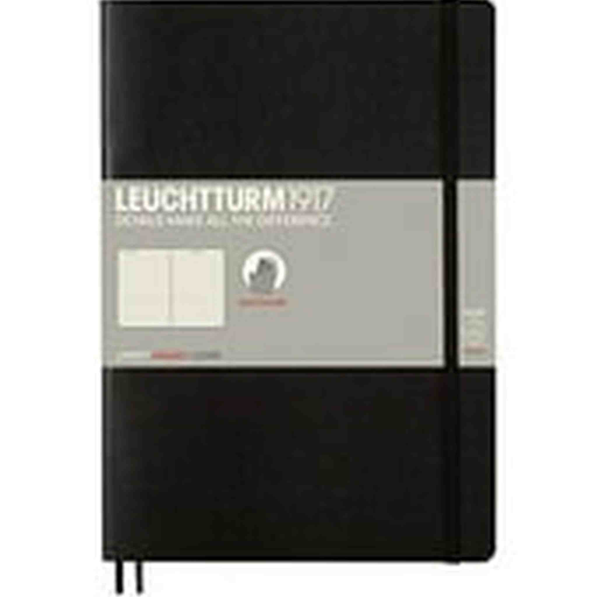 LEUCHTTURM1917 - Composition B5 Ruled Softcover Notebook Black - 123 Numbered Pages