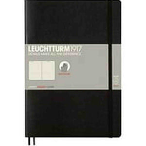 LEUCHTTURM1917 - Composition B5 Ruled Softcover Notebook Black - 123 Numbered Pages