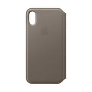 Apple Leather Folio (for iPhone X) - Taupe