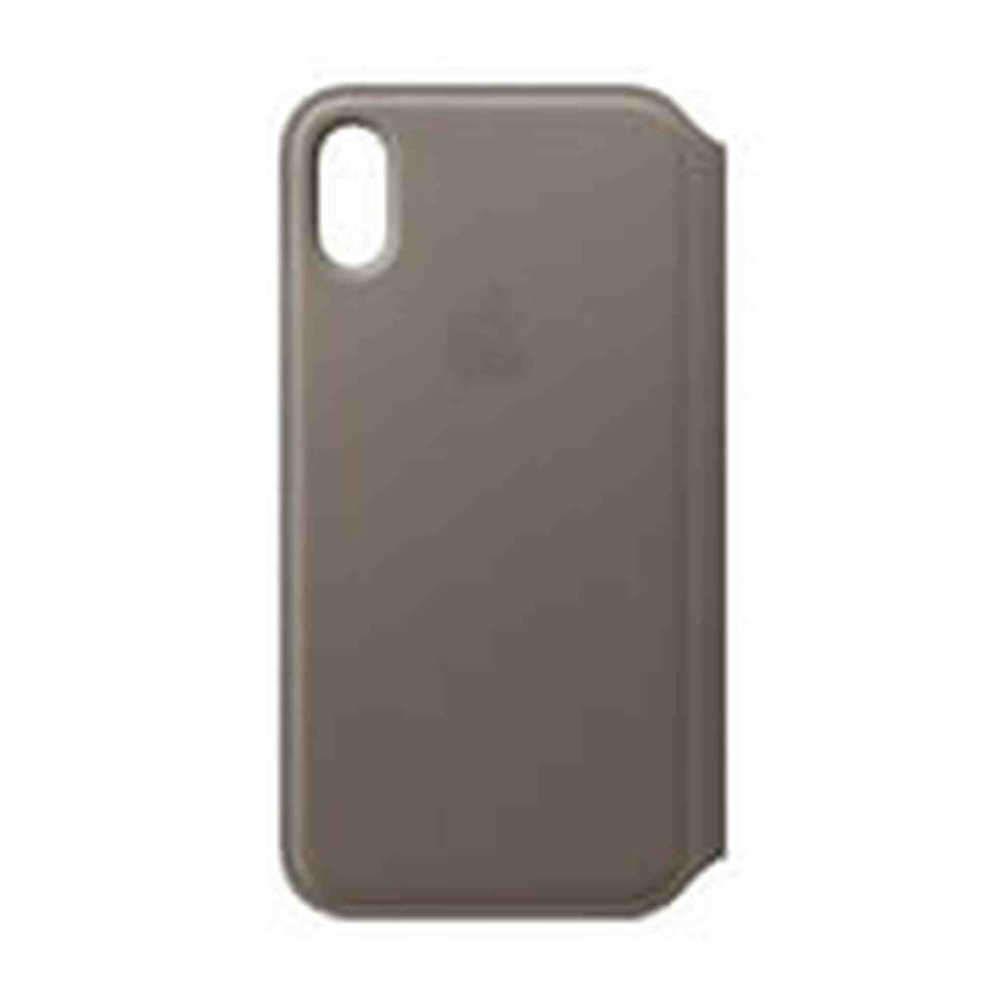 Apple Leather Folio (for iPhone X) - Taupe