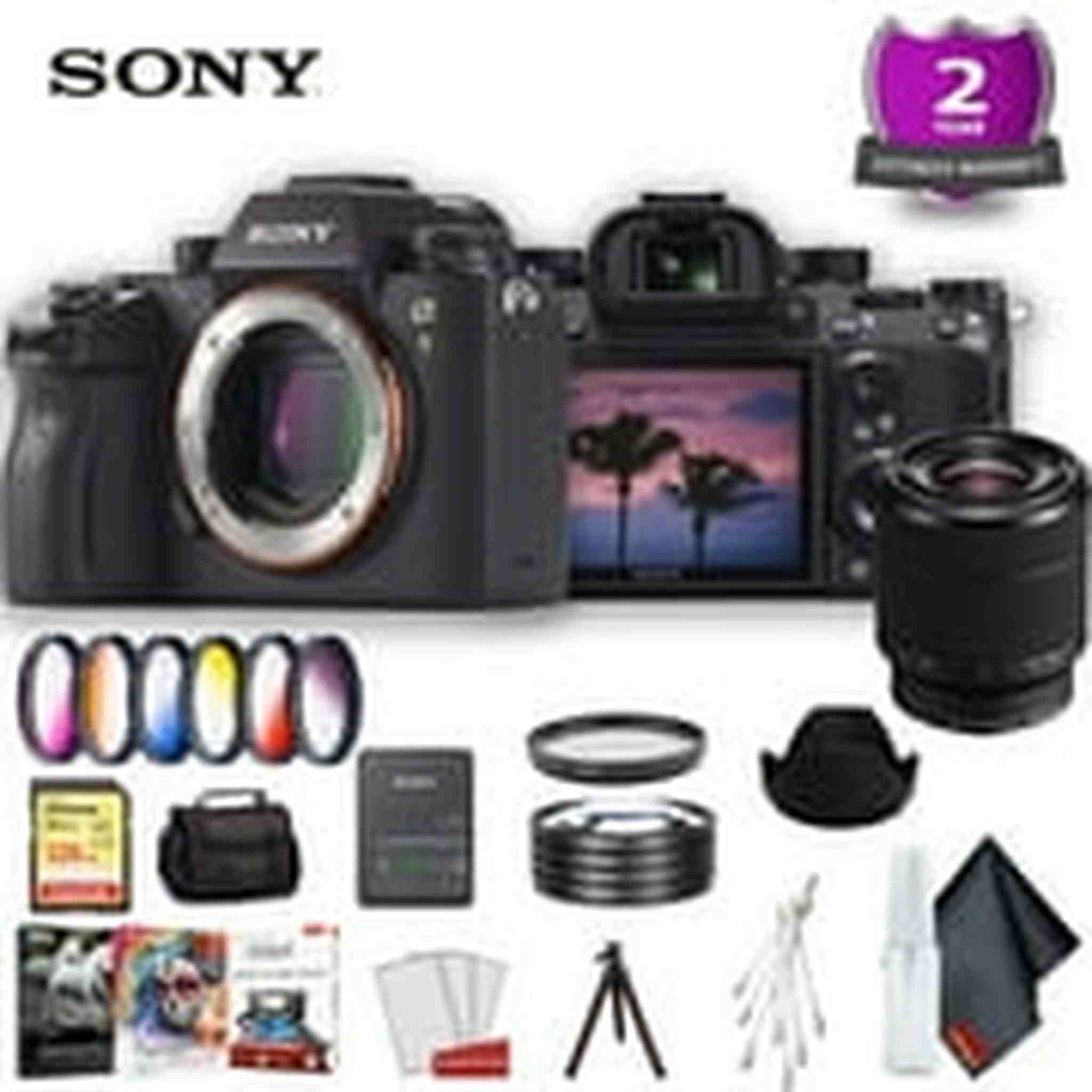 Sony Alpha a9 Mirrorless Digital Camera Body Only International Model Standard Accessory Bundle w/ 28-77mm Lens