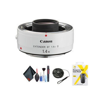 Canon Extender EF 1.4X III for 0 Mount + Accessories International Model with 2 Year Warranty