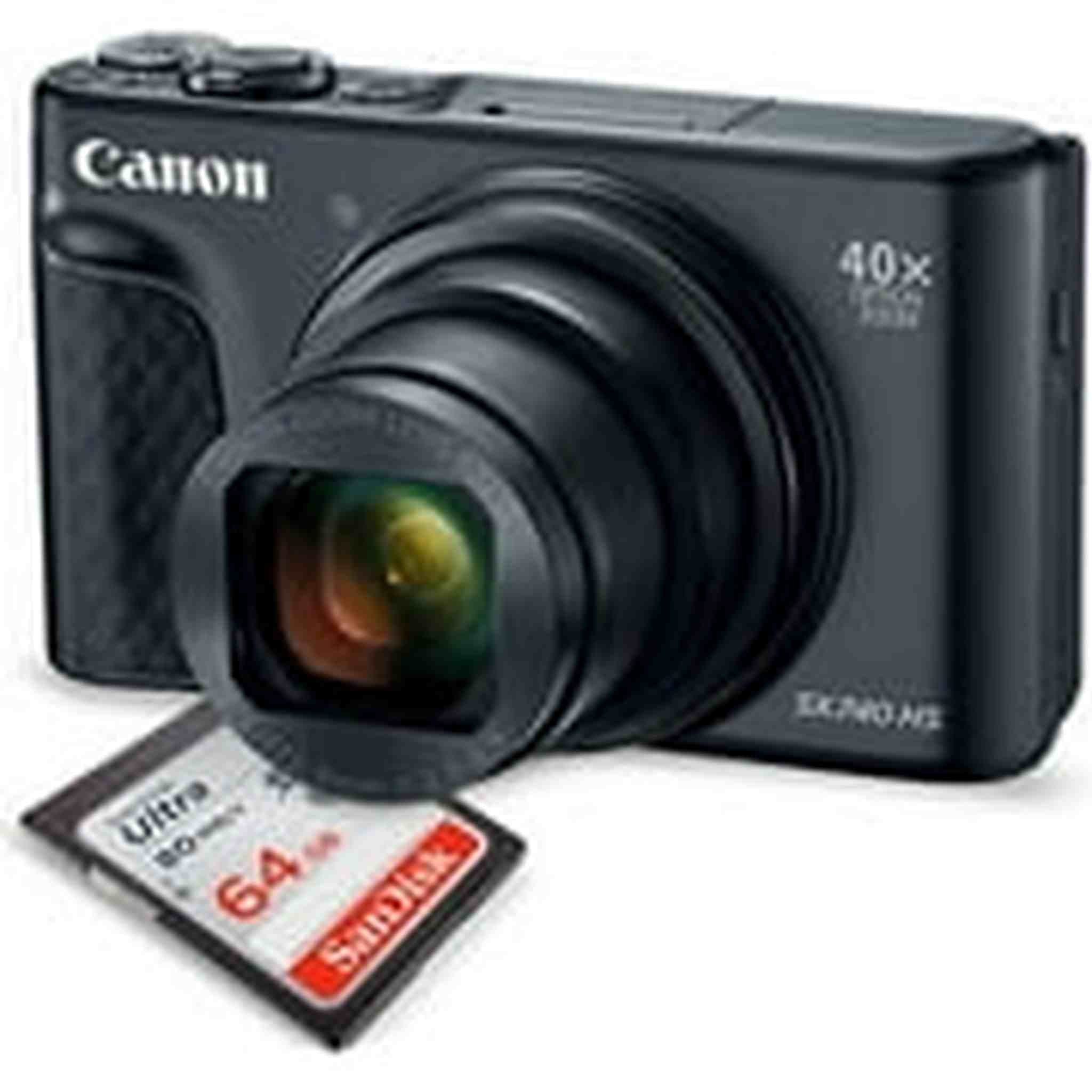 Canon PowerShot SX740 HS Digital Camera Black 64GB Bundle Canon