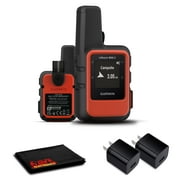 Garmin inReach Mini 2 Satellite Communicator Flame Red with Power Adapters