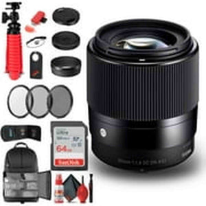 Sigma 30mm f/1.4 DC DN Contemporary Lens for Canon EF-M 302971 Bundle Sigma