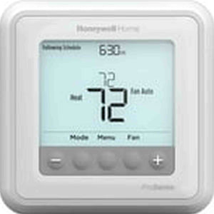 Honeywell TH6220U2000/U T6 Pro Programmable Thermostat, 2 Heat / 1 Cool Heat Pump Or 2 Heat / 2 Cool Conventional, 2.27" x 6" x 5", White, Model:ITBD-3570150 - Used Honeywell