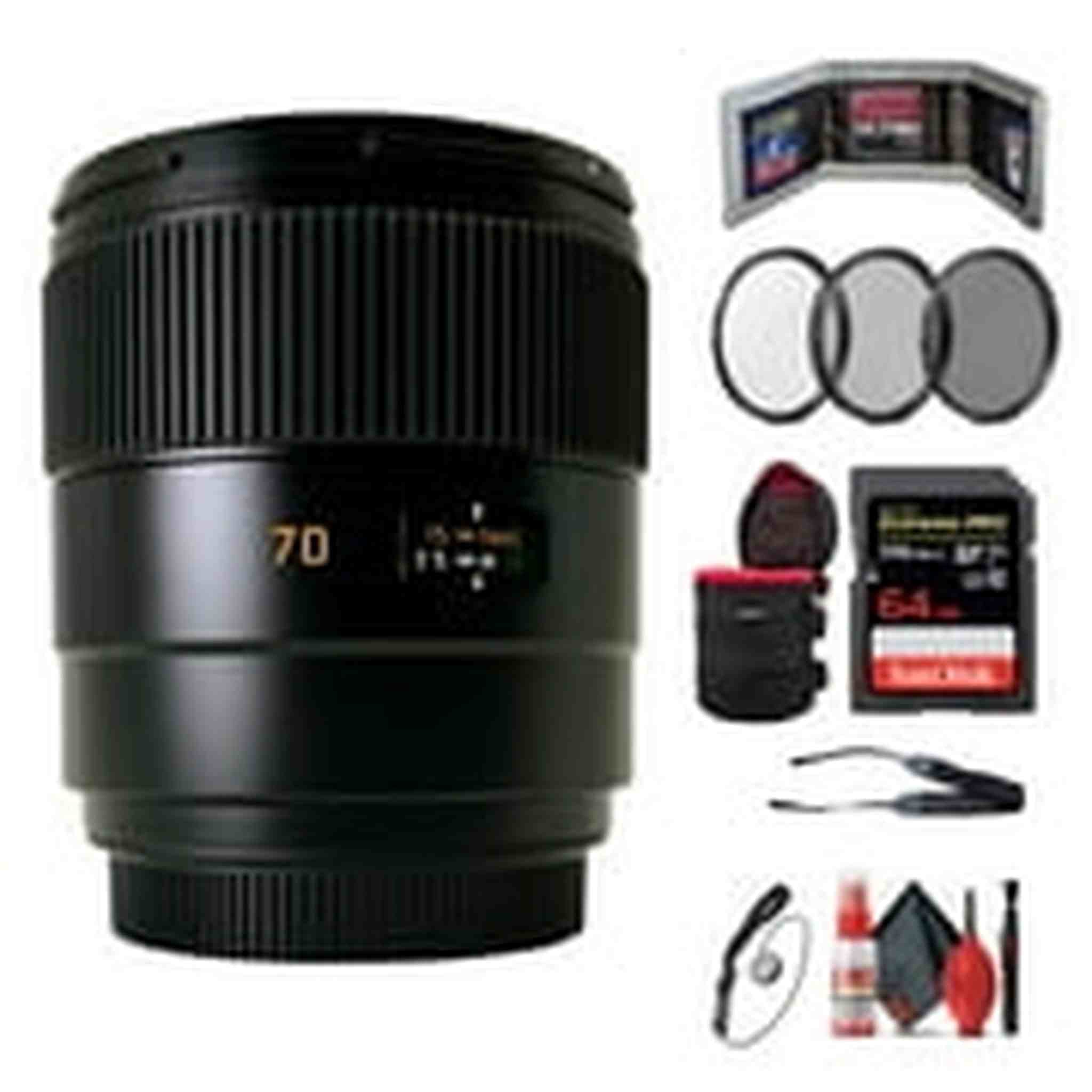 Leica SUMMARIT-S 70mm F/2.5 ASPH. Lens + 6Ave Accessory Kit Leica